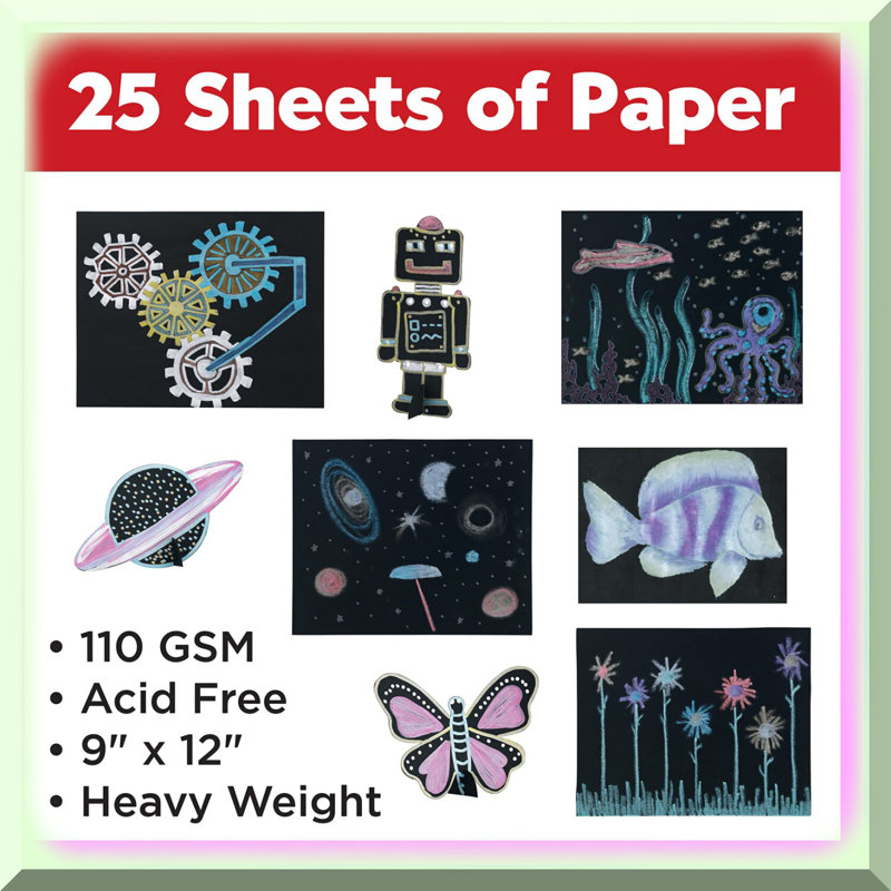 Eco-Friendly Sketchbook 25 Sheets 9x12
