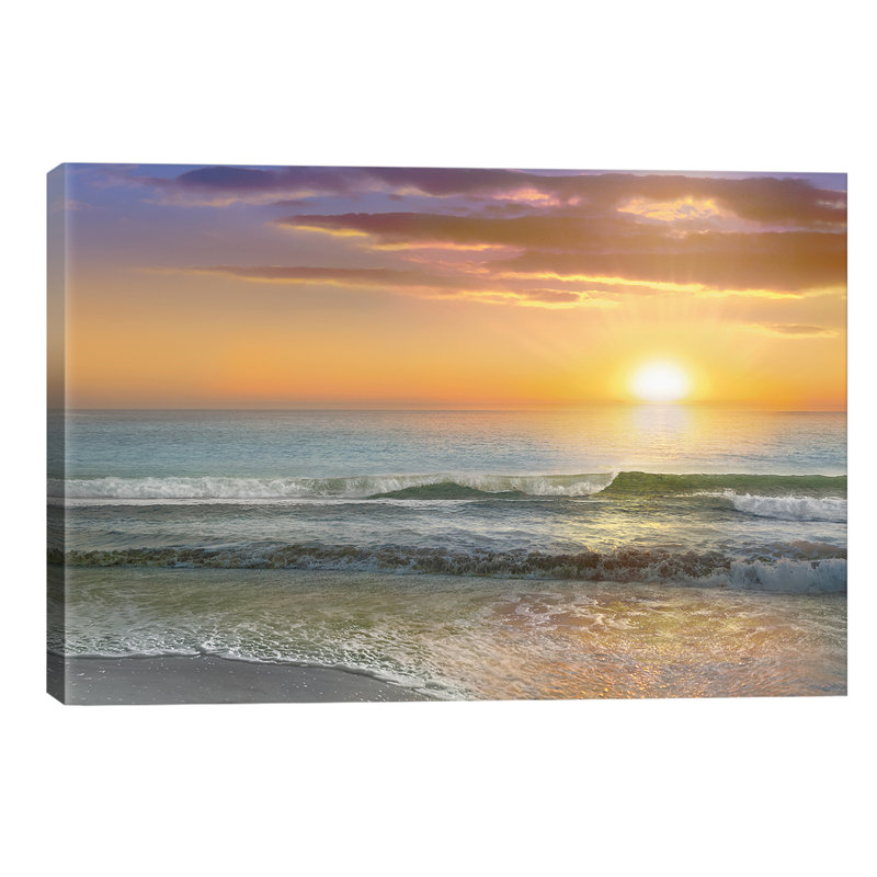 Dawn Rays - Print on Canvas, No Framed, 101.6 cm H x 66.04 cm W x 3.175 cm D