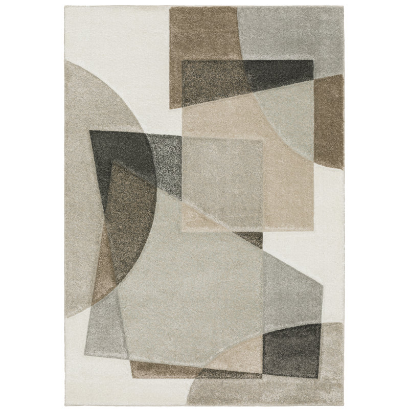 Kokoruda Geometric Indoor Rug, Rectangle 7'10" x 10'10"