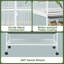 Cociani 132cm Flat Top Floor Bird Cage with Wheels