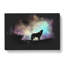 Howling Wolf With A Galaxy Forest - Wrapped Canvas-56648398