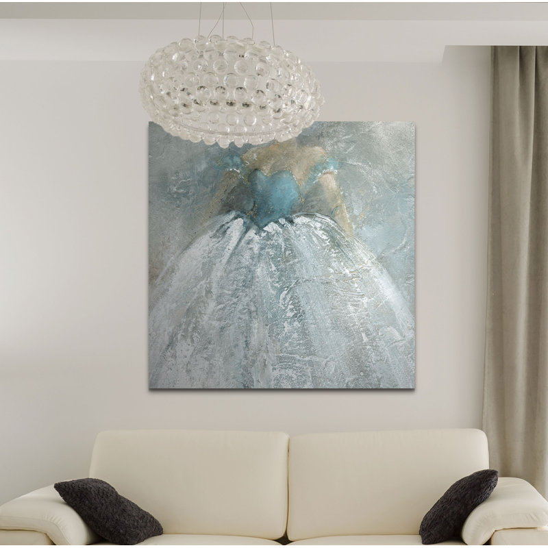 « the gown », peinture, H 24 po x l 24 po x P 1,5 po, Toile tendue