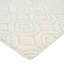 Cream Moroccan Wool Rug - 4'10" x 8'8"