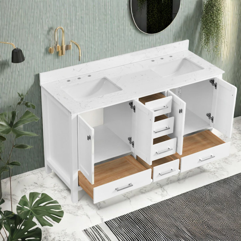 Meuble-lavabo autoportant 60 po Modern