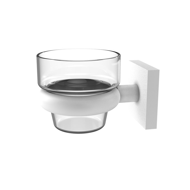 Porte-votive de table en métal 2,5 po Haranu, Blanc mat