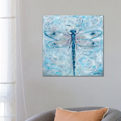 Dragonfly Blues - Framed Wall Art Print