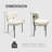 Kolene 15.8'' H Velvet Upholstered Metal Side Chair-597757191