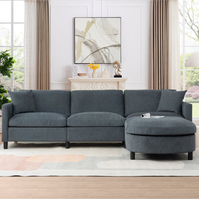Milka Upholstered L-Shaped Sectional Reversible