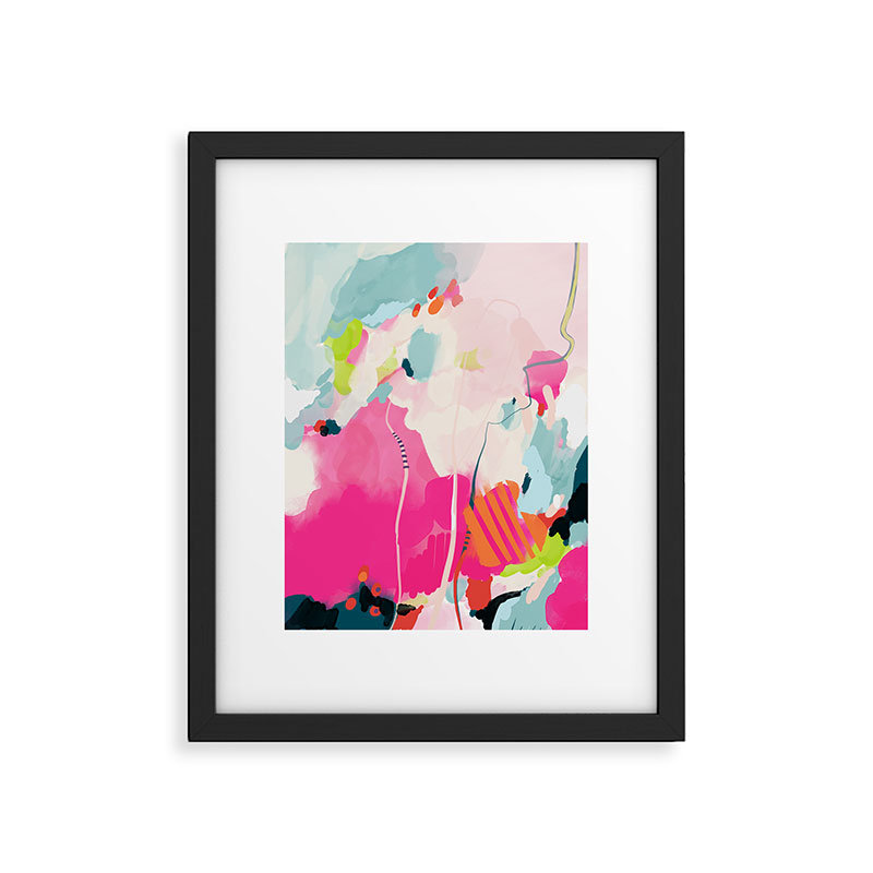 Pink Sky Ii, reproduction d'art sur papier, Cadre noir, H 24 po x l 18 po