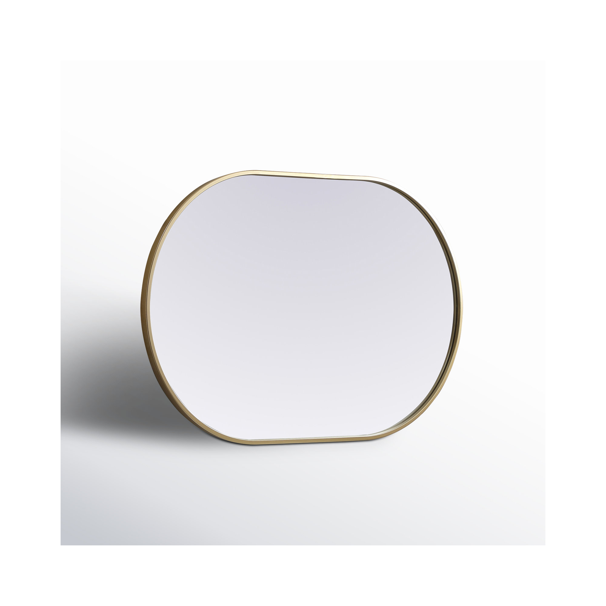Sabine Metal Pill Wall Mirror, Brass, 36" x 24"