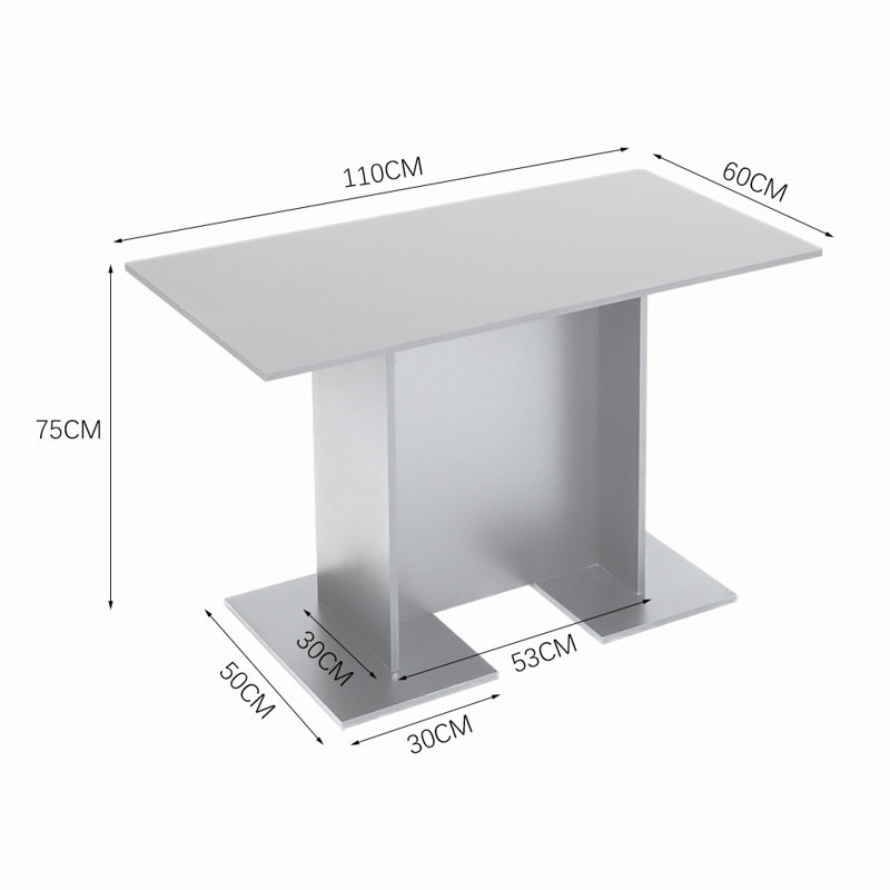 Rectangular Console Table with Storage Shelf