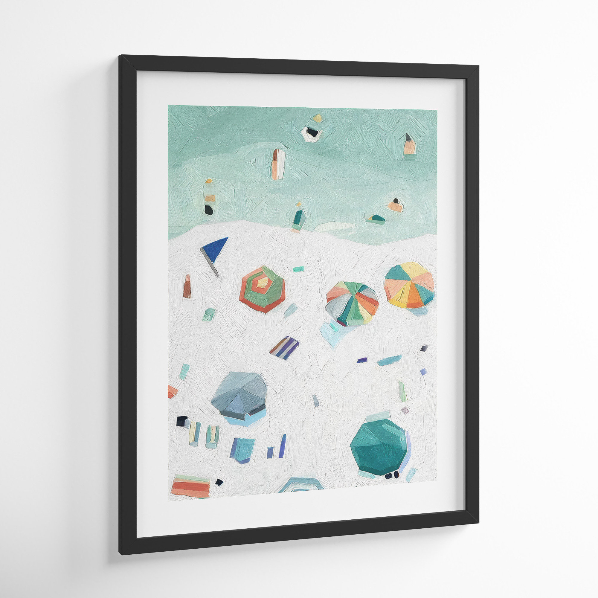 Beach Vista II by Emma Scarvey, Black Framed Paper, 29" H x 23" W
