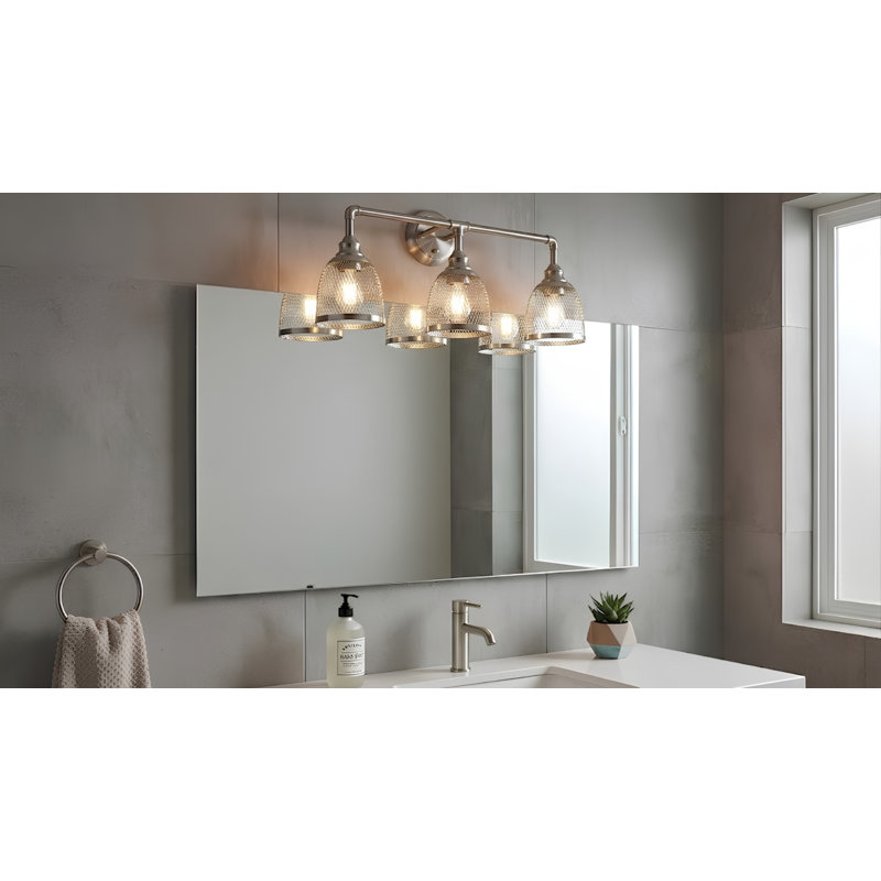Éclairage de salle de bain à intensité variable Hallan, 3, Chrome