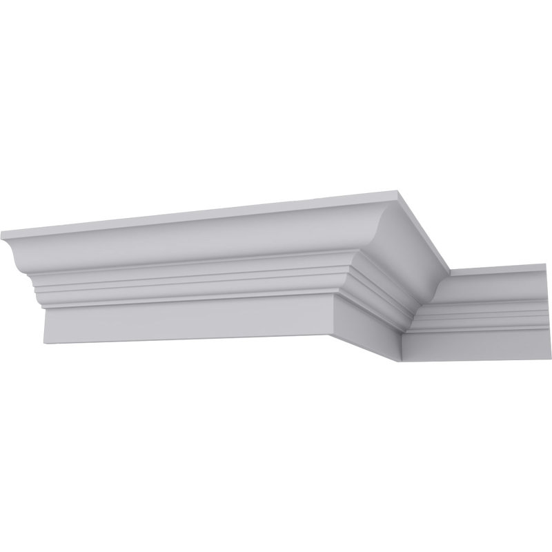 94.5" White Polyurethane Crown Fascia Moulding