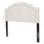 Tête de lit tapissier de grande taille, tête de lit en bois massif avec pieds en métal durables, tête de lit à hauteur réglable avec garniture cloutée dans la chambre à coucher-980718973