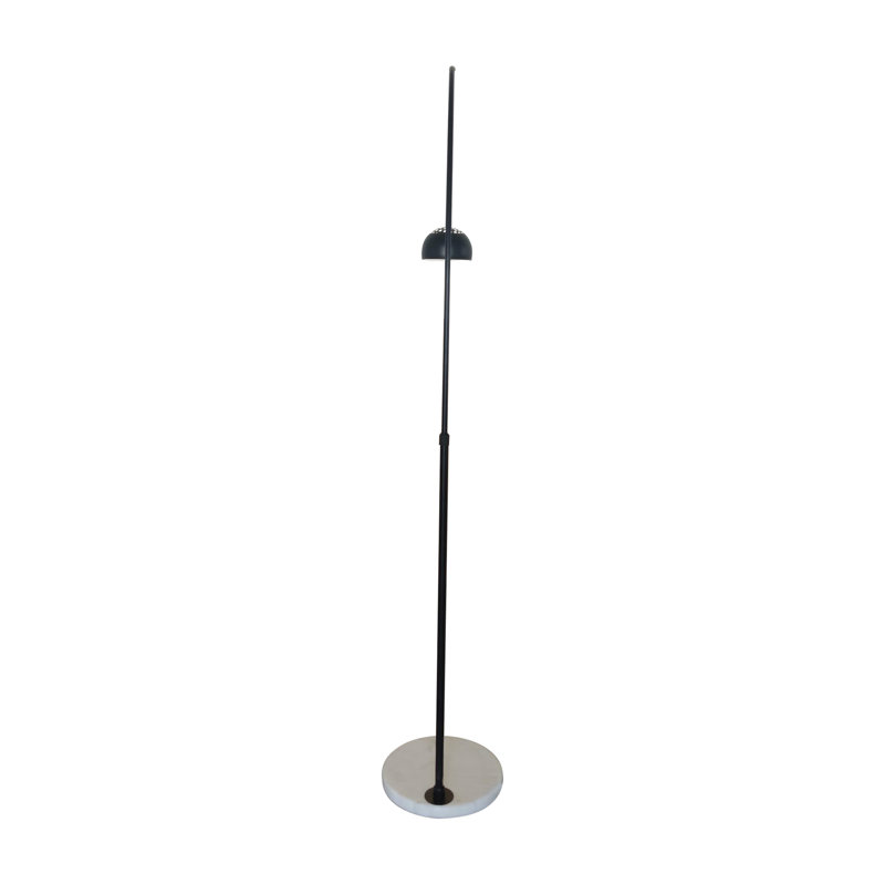 Dillander 75.6'' White Arched Floor Lamp, Black