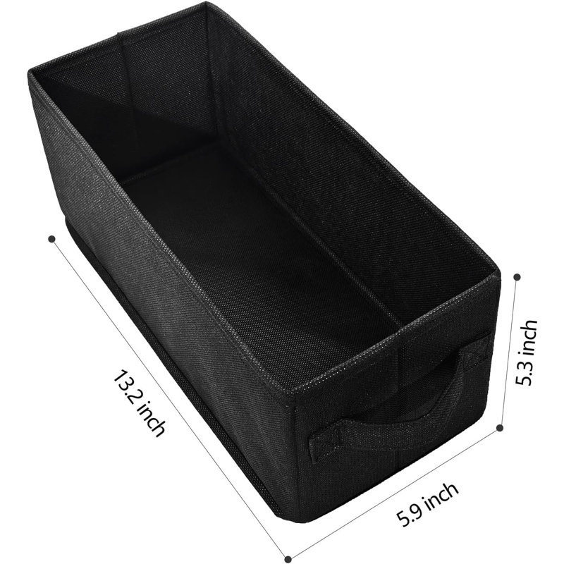 Boîte de rangement pour CD - Ensemble de 4 étuis, pour la maison, la voiture, les voyages et le bureau - Tissu non tissé rigide