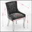 Chaises de salle à manger en chenille de style moderne avec pieds courbés plaqués or et garniture de rivets, confort rembourré pour la salle à manger / salon, sièges d'appoint avec tissu texturé et structure une pièce, ensemble de 2-1998684460