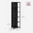 6-Tier LED Bookcase, Bookshelf With Dimmable Lights, Storage Shelf With Steel Frame