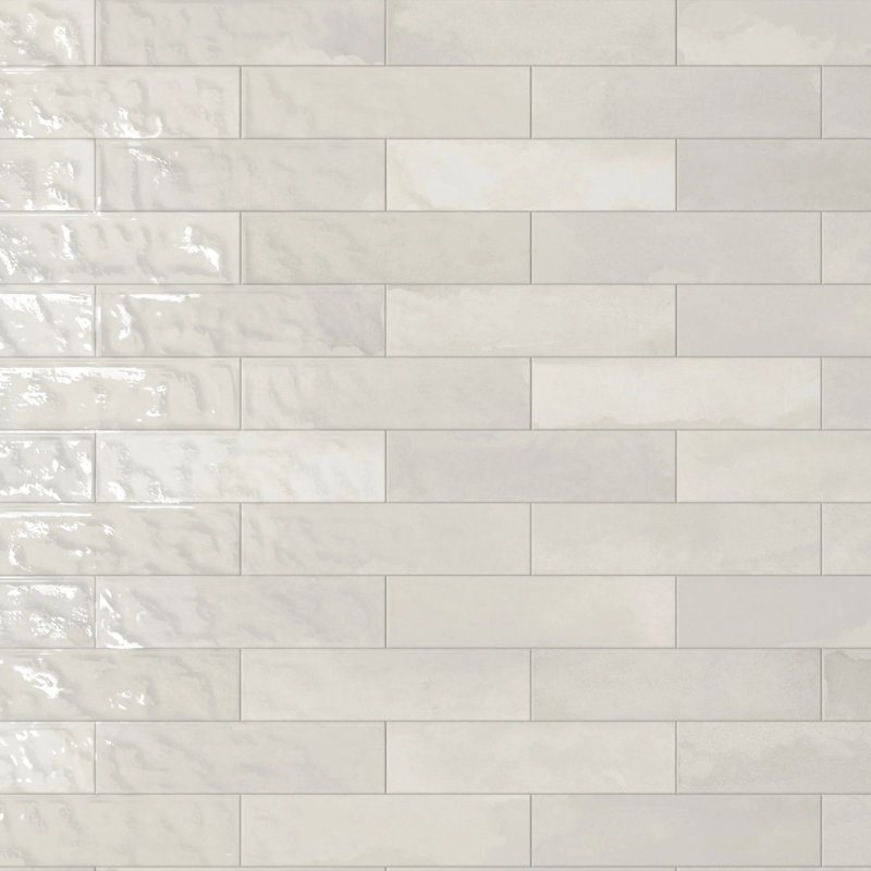 Element 3" x 12" Zellige Porcelain Tile, Glacier White