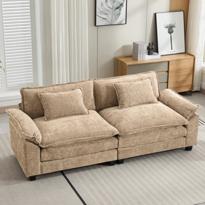Adonia 86“ Comfy Cloud Couch Loveseat Sofa For Living Room Bedroom