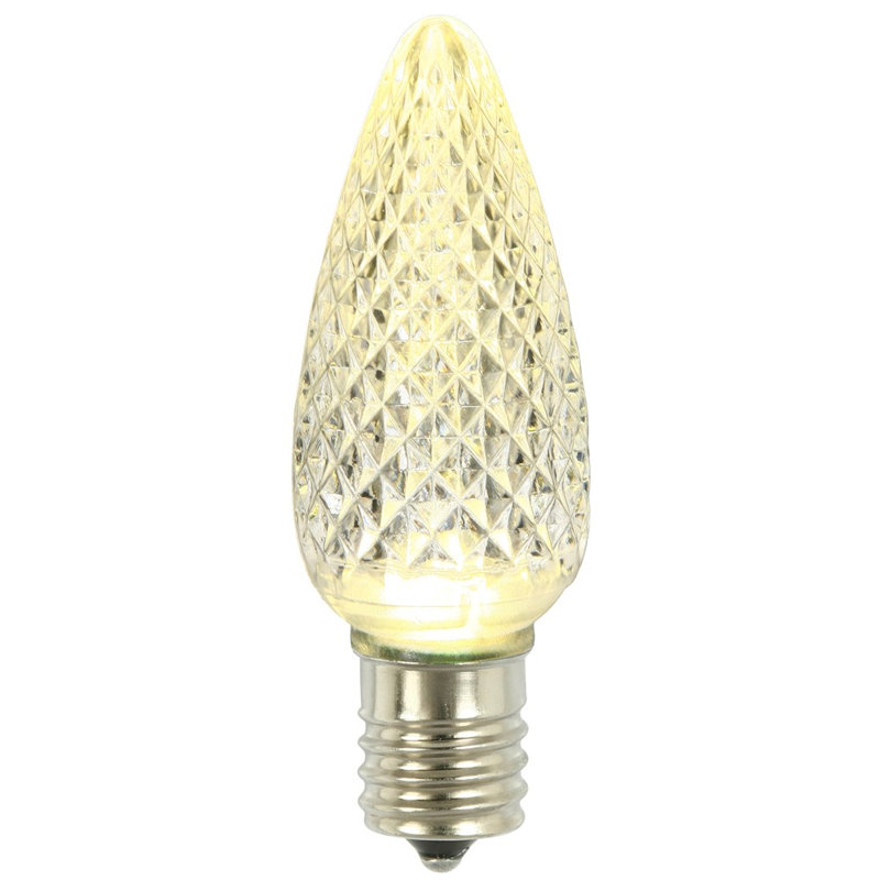 Ampoules de remplacement à DEL blanc chaud à facettes C9