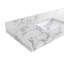 84 po Cambridge X P 22 po D Meuble-lavabo double en grain fin avec 2 po Calacatta Poanazzo Quartz