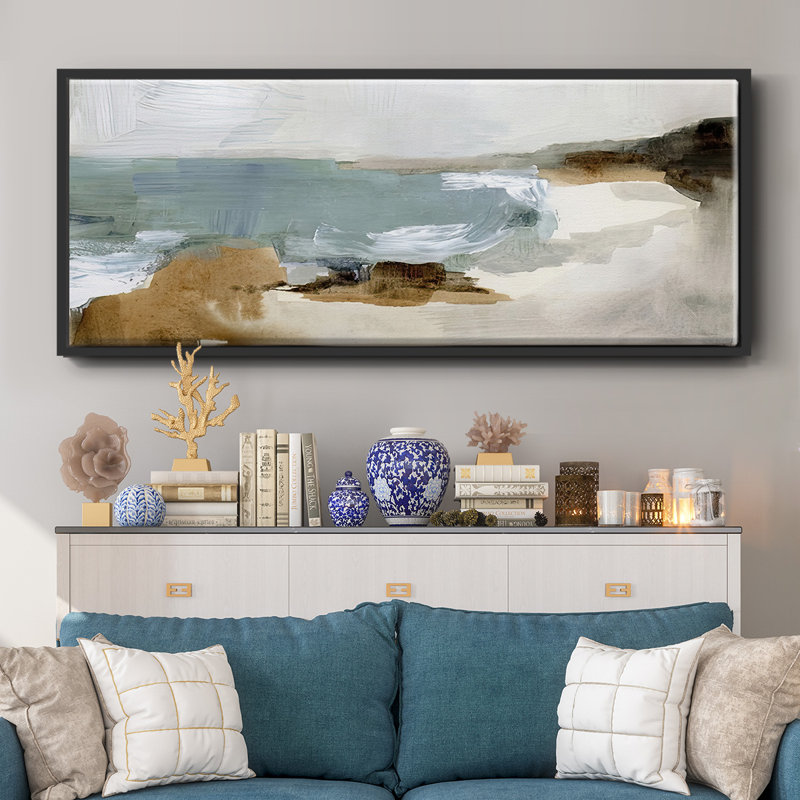 «Ocean Sigh IV», toile encadrée, H 24 po x l 60 po