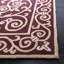 Tapis bourgogne en laine crocheté à la main Brayton-21279438