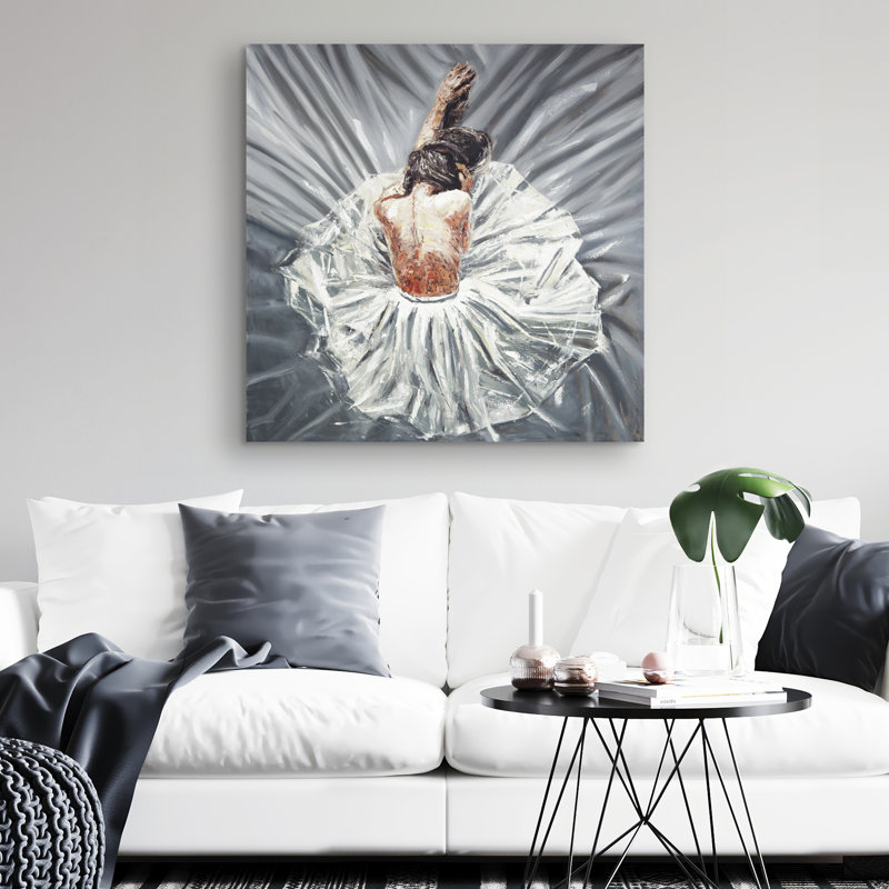 Ballerina - 32"x32" art on canvas