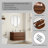 32-Inch Wall-Mounted Bathroom Vanity with Double Drawers, Soft-Close System,Ceramic Sink,No Handle Design-1328600597