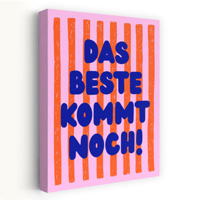 Impression d'art mural allemand moderne et audacieux