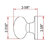 Egg Single Dummy Door Knob-7224652-80254944