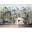 Murale abstraite paysage urbain pastel floral pastel abstrait-501957059