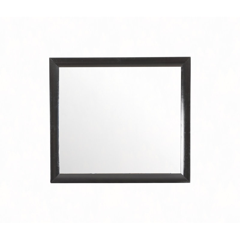 Miroir de commode moderne, verre haute clarté, finitions multiples, faible distorsion | S'installe sur la commode assortie (miroir seulement)