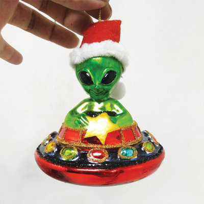 Ornement en verre Jaunutis Alien and UFO