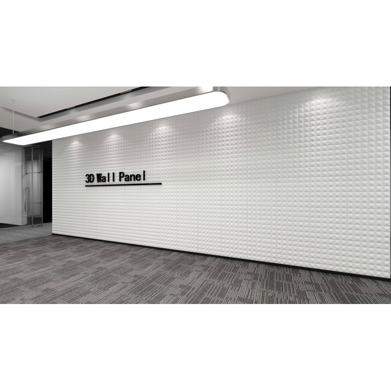 Panneau mural 3D blanc 19,7 po x 19,7 po Falkirk Ross (paquet de 10)