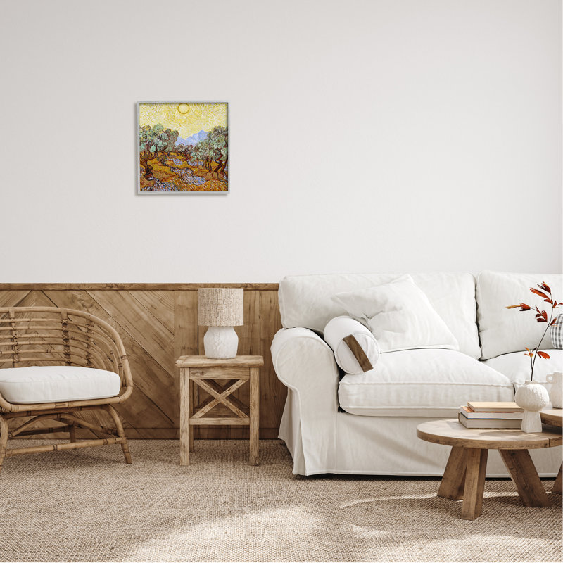 Olijfbomen Olive Branches Vincent Van Gogh Classic par One1000paintings - peinture sur toile à cadre flottant