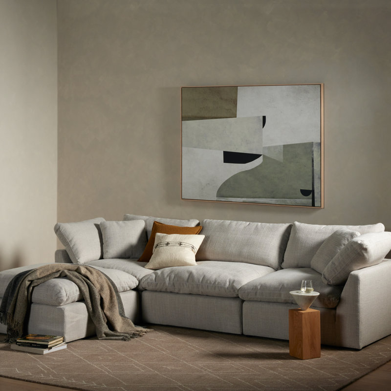 Stevie Modular Sectional, Gibson Wheat Polyester Blend