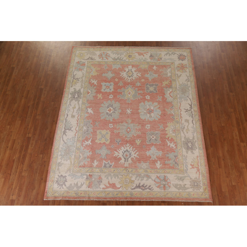 Vegetable Dye Oushak Turkish Area Rug 10