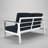 Townsend Chatwin Metal Outdoor Loveseat With Sunbrella Cushion-1546067414-1546067412