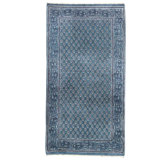 High-Quality Hand-Knotted Light Blue Area Rug