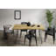 Ratchford Oak Solid Wood Top Metal Base Dining Table-196053816-196053810
