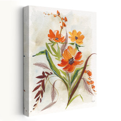 Fleurs d'automne - Art d'automne crème