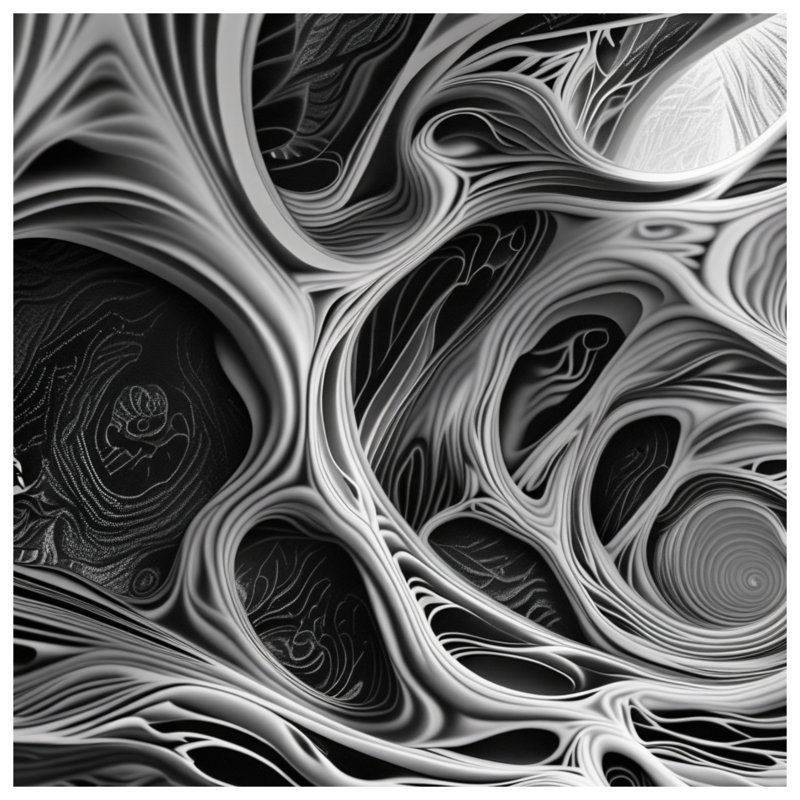 Couvertures complexes à tourbillons abstraits, 50in W x 60in H
