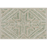 Cyprus Hand-Tufted Cut/Loop Pile Textured Geometric Wool Rug