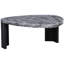 Table basse d'apparence marbre gris granite