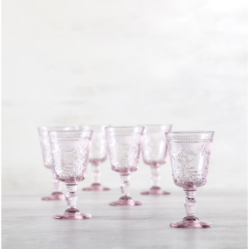 Debutante Fortessa Glass Goblet, 10 oz., Pink