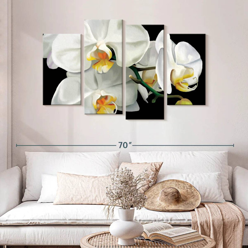 Orchidées glamour Harnek, H 32 po x l 52 po