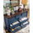 9 Drawers Dresser, 54" Wide Farmhouse Chest of Drawers with Charging Station, Distressed Finish Design-1254754353
